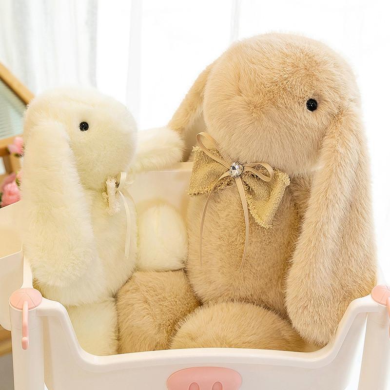 Adorable Soft Plush Rabbit Toy Floppy Eared Doll For Kids Lovely Comforting Companion