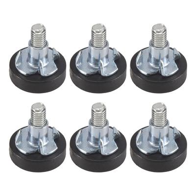 32 PCS M6 Thread Adjustable Furniture Levelers Screw In Chair Feet Adjustable Furniture Feet Leg Levelers Easy To Use-B61B