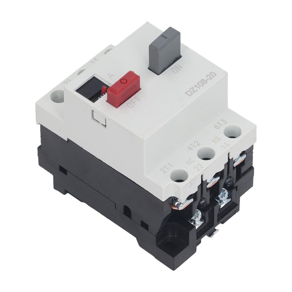 Moulded Case Circuit Breaker Rail Mount Automotive Motor Protector AC380V 3P DZ108‑20