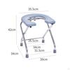 Toilet Chair Mobile Folding Strong Bearing Capacitywaterproof Heavy Duty Potty Commode