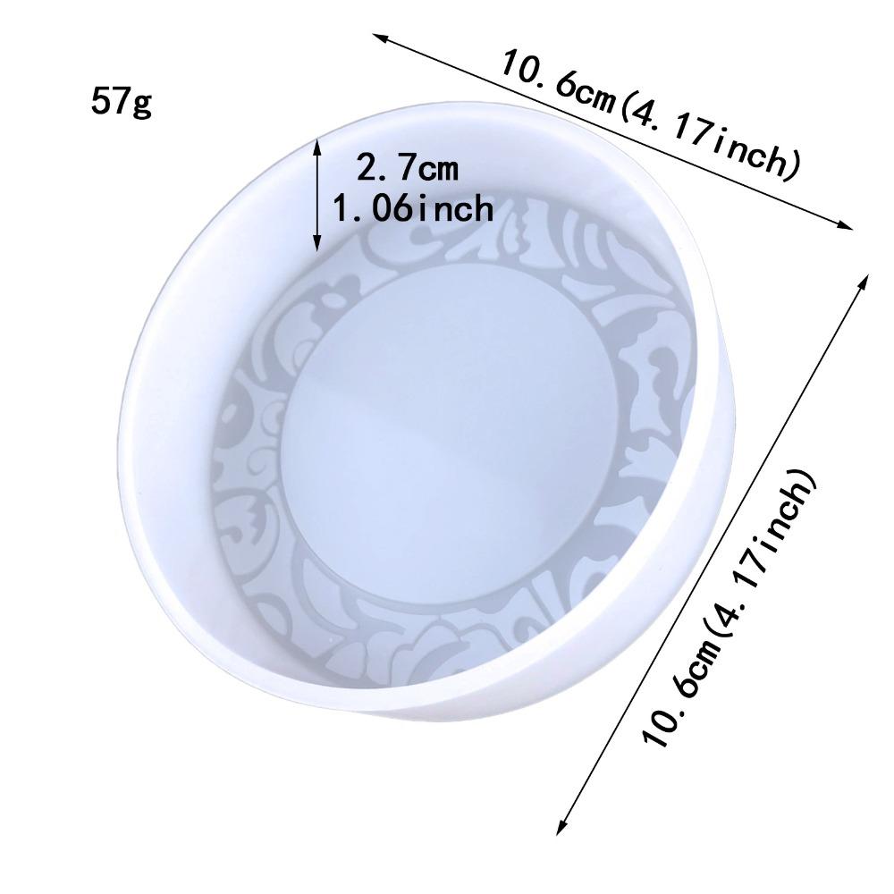 White Round Silicone Molds Silicone Car Freshie Silicone Molds Circle Freshie Molds DIY Handmade