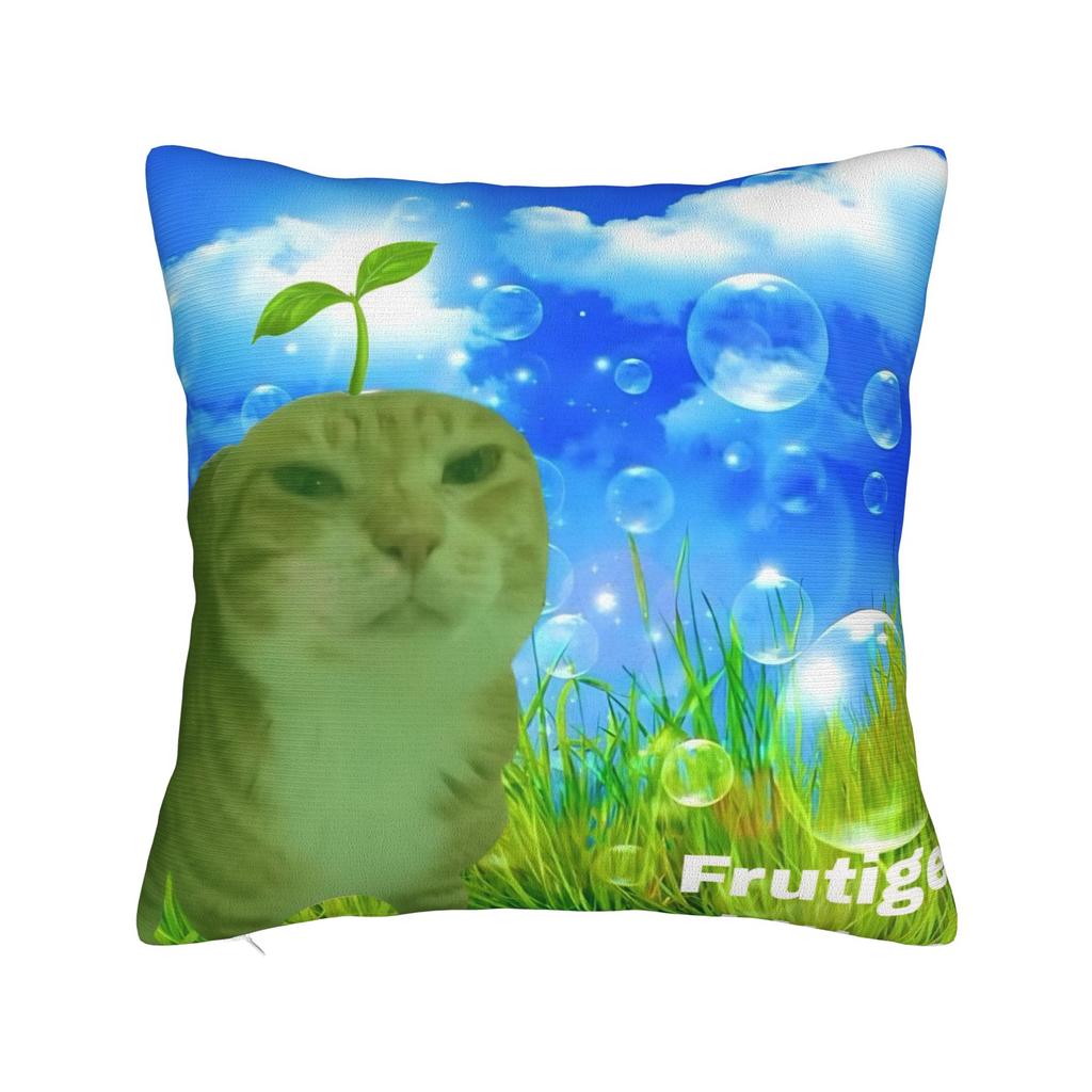 Electronic YK Frutiger Aero Square Pillow Case Cushion Covers Awesome Zipper Decorative Pillowcase for Sofa cm