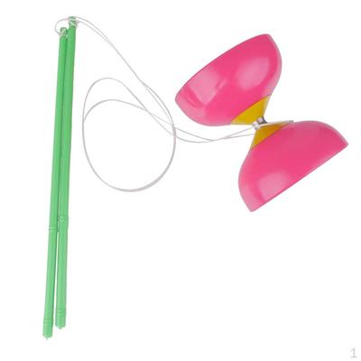 Set Diabolo Roz Cu Handsticks Truc Profesional Chinezesc