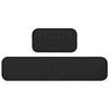 2 Stück L-förmiges Tastatur-Mauspad Memory-Schaum Ellenbogenkissen Ergonomisches Schreibtischkantenkissen Tastatur-Handgelenkauflage für Gaming Büro
