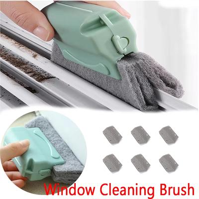 2-in-1 Nutreinigungswerkzeug Fensterrahmen Türnut Reinigungsbürste Schiebetürschienen Reinigungswerkzeuge Handlicher Spaltreiniger