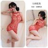 Erotic Lingerie Sexy Cut-out Hip Skirt Mesh Suspender Beach Jumpsuit