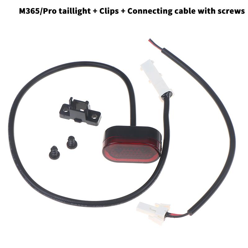 Taillight Safety Warning Brake Stoplight Flashing Light For Xiaomi M365/Pro Electric Scooter Rear Tail Light Cable Buckle Parts