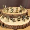 Full Set of Brass Zodiac Animal Ornaments - Pure Copper: Rat, Ox, Tiger, Rabbit, Dragon, Snake, Horse, Sheep, Monkey, Rooster, Dog, Pig Handicrafts.