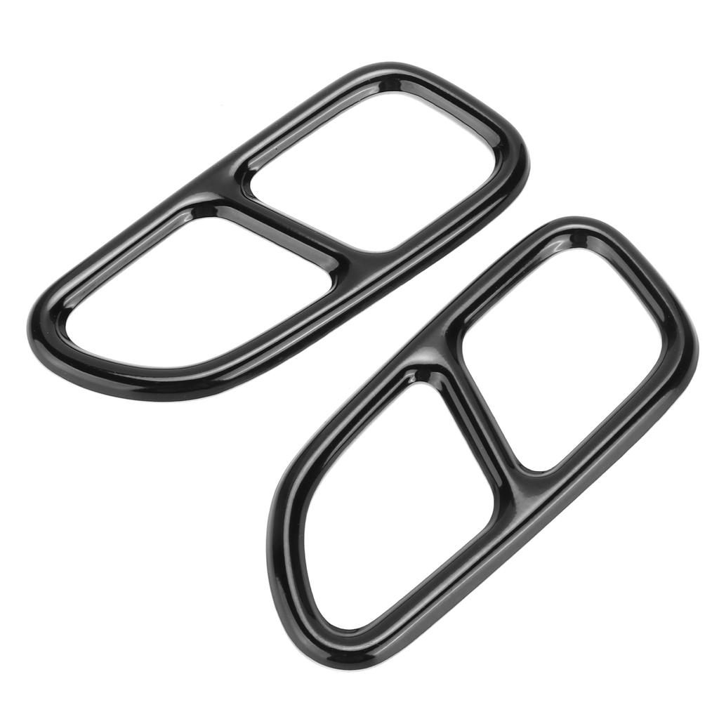 2pcs Exhaust Tip Trim Frame Quad Outlet Replacement for MercedesBenz CLA SLK R172 SL R231