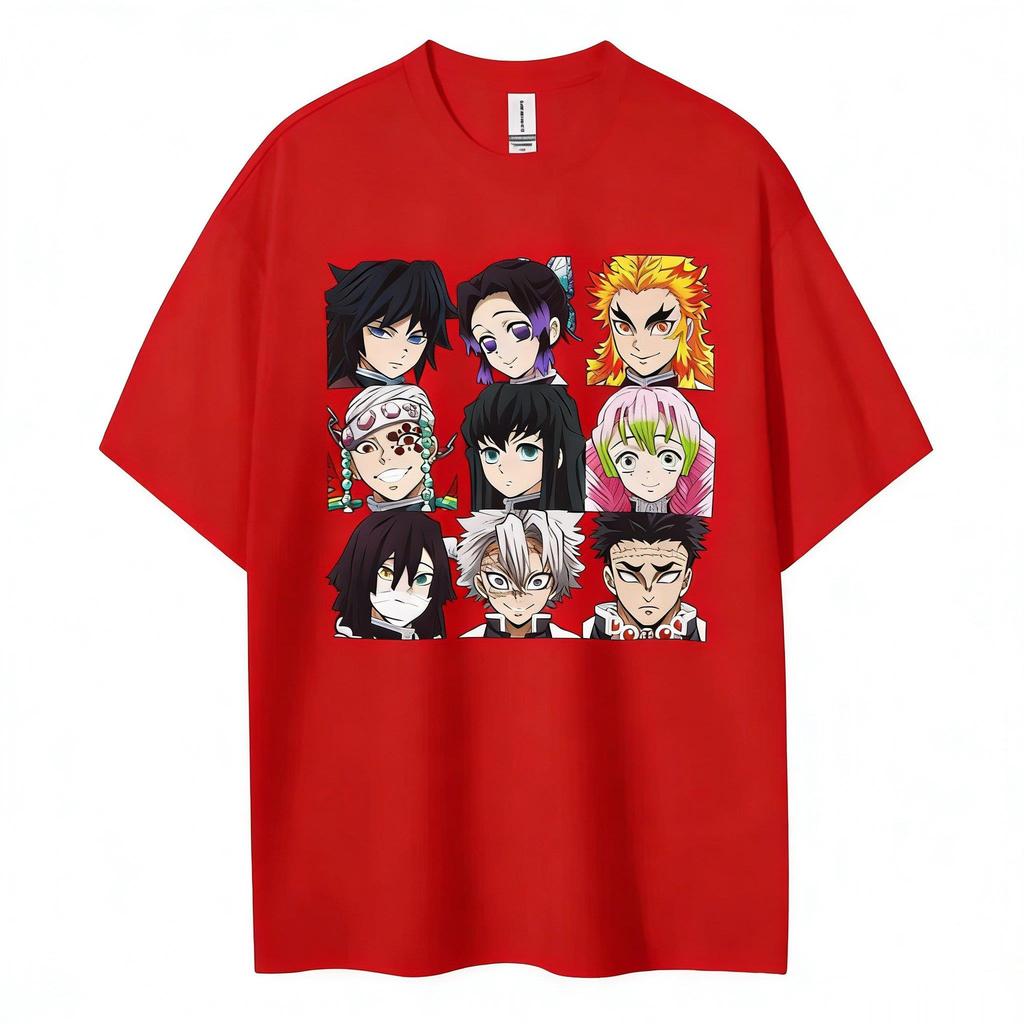 Unisex Demon Slayer Anime T Shirt Men Women Cotton Short Sleeve Tee 2026 Summer Casual Tops Oversized Streetwear Graphic Tees