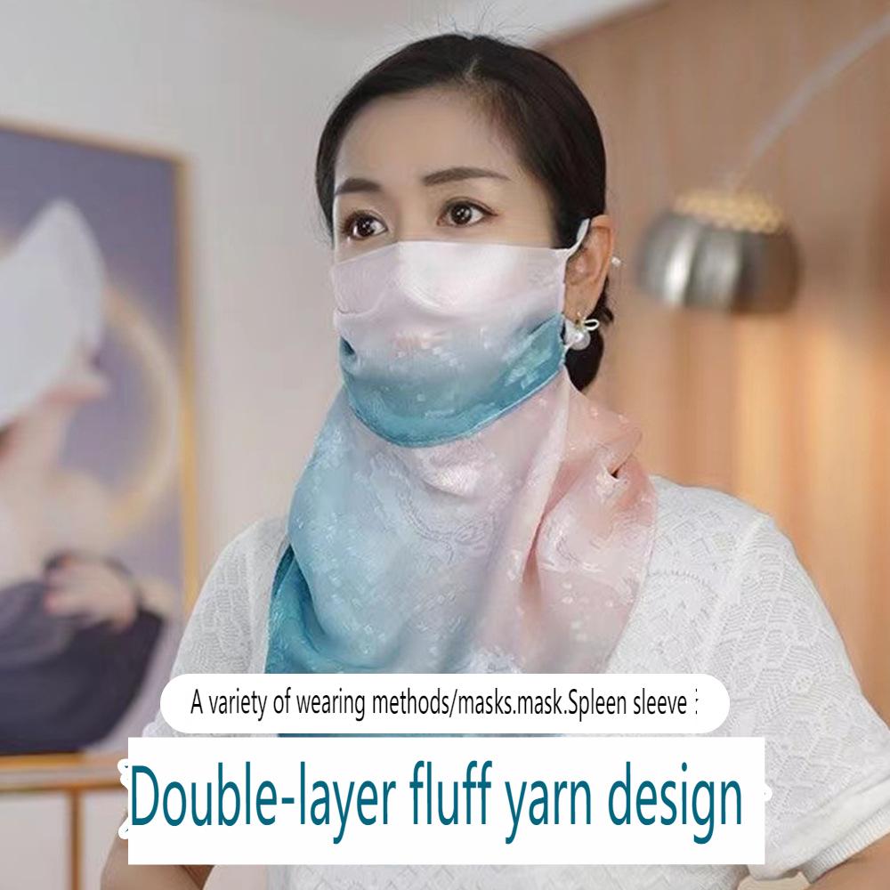 Oddychający szalik na szyję na zewnątrz trójkątna maska na twarz cienka wersja pyłoszczelna popularny styl styl kasku motocyklowego zasłona na twarz