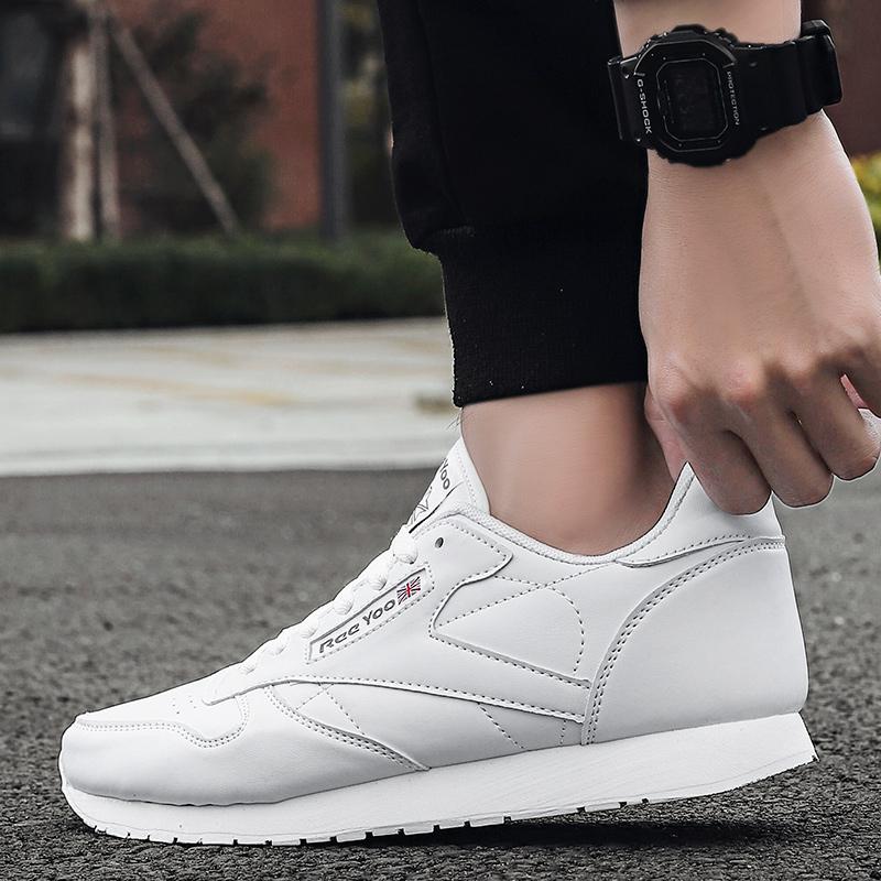 Men's Walking Shoes Solid Color Durable Anti-slip Casual Shoes Men Wear-resistant Comfortable Soft Lace-up Sports Shoes Men