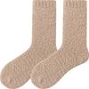 Women's Winter Thickened Non-shedding Coral Mid-calf Socks with Fleece, Warm Postpartum Socks, and Home Sleeping Socks