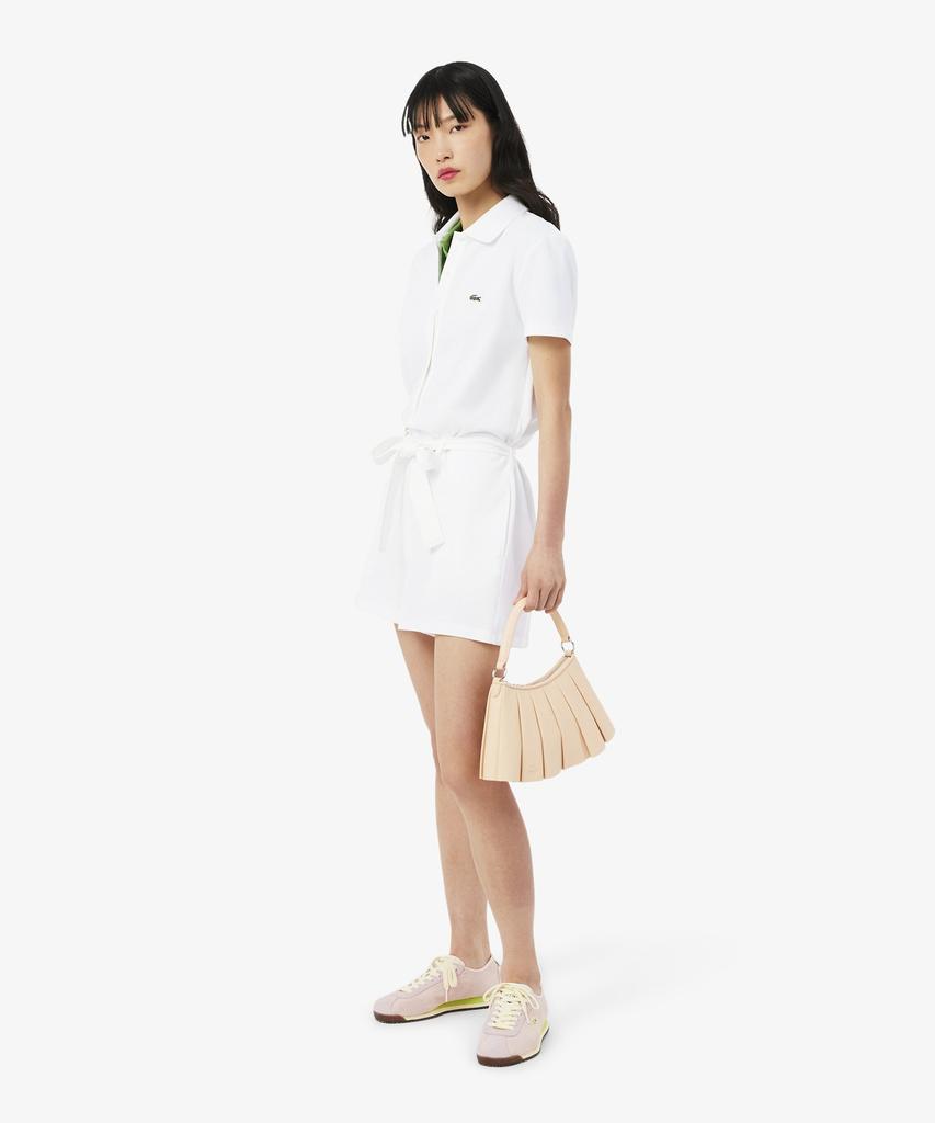 Lacoste Women'S Mini Pique Short Sleeve Jumpsuit Ef1823-56G 001