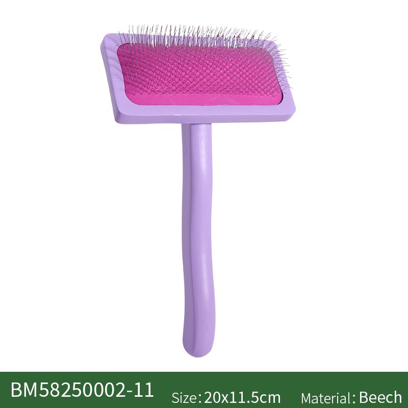 Pet Comb Wood  Massage Cute Hair Remover Cat Dog Brush for Grooming Bamboo Mini Rubber Custom Small Fine Needle