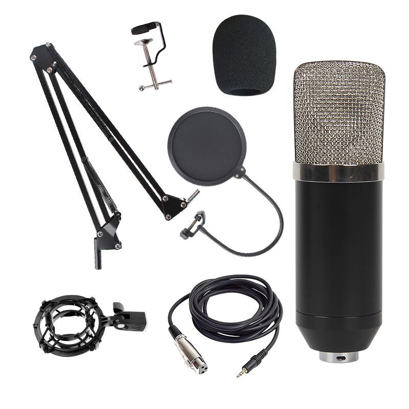 BM800 Condenser Microphone Set: Large Diaphragm, Streaming Stand, and Recording Equipment