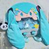 Kawaii Hatsune Miku Plush Crossbody Bag Anime Big Mouth Pain Bag Itabag Cute Virtual Singer Shoulder Bag Girls Cosplay Gift
