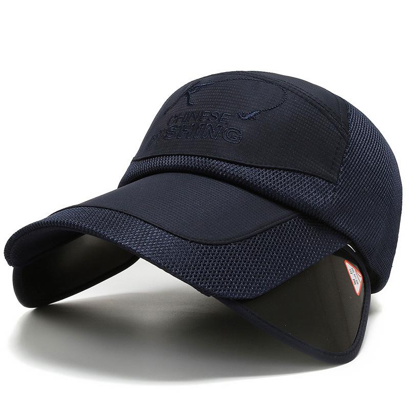 New Stretch-brimmed Baseball Cap Outdoor Fishing Spring and Summer Visor Breathable Cap Versatile Sun Hat