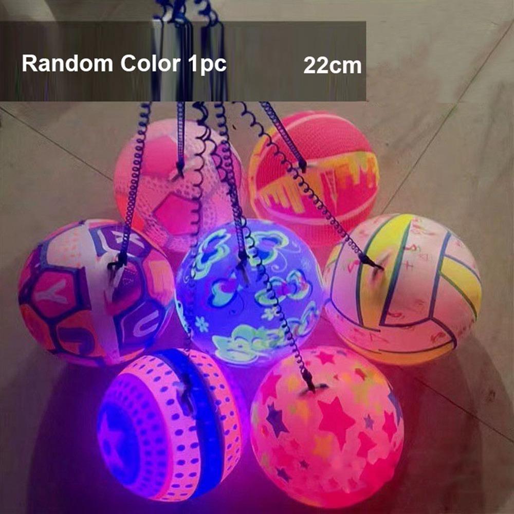 Juguetes Nuevo Duradero Alta Calidad Colorido Flash Pelota Saltarina Multiestilos Interactiva Brillante Pelota Rebote Regalo Presente Niños Luminoso