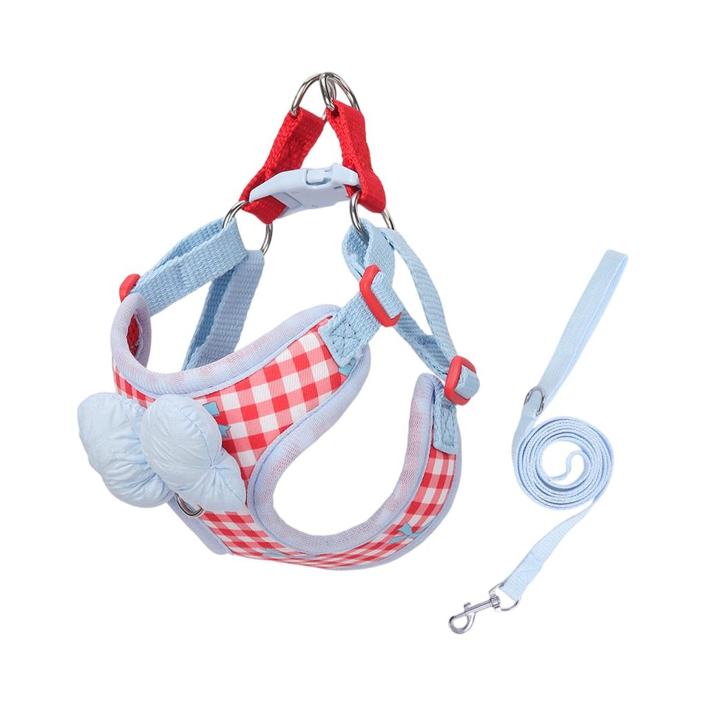 Koreanisches kariertes Hundehalsband & Schleifenleine Explosionssicheres Sicherheitsset für Hunde