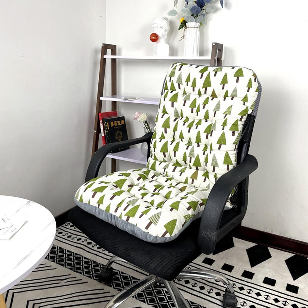 Soft High Back Chair Cushion with Elastic Straps for Garden Patio or Office Seating 40x80CM