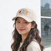 Multicolor Flat Cap Flower Embroidery Adjustable Head Circumference Baseball Cap Adjustable Buckle Sunshade Hat Casual Outdoor