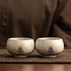 Ru kiln teacup light luxury large master cup high-end household tea cup kung fu tea set single cup ceramic building cup tea bowl