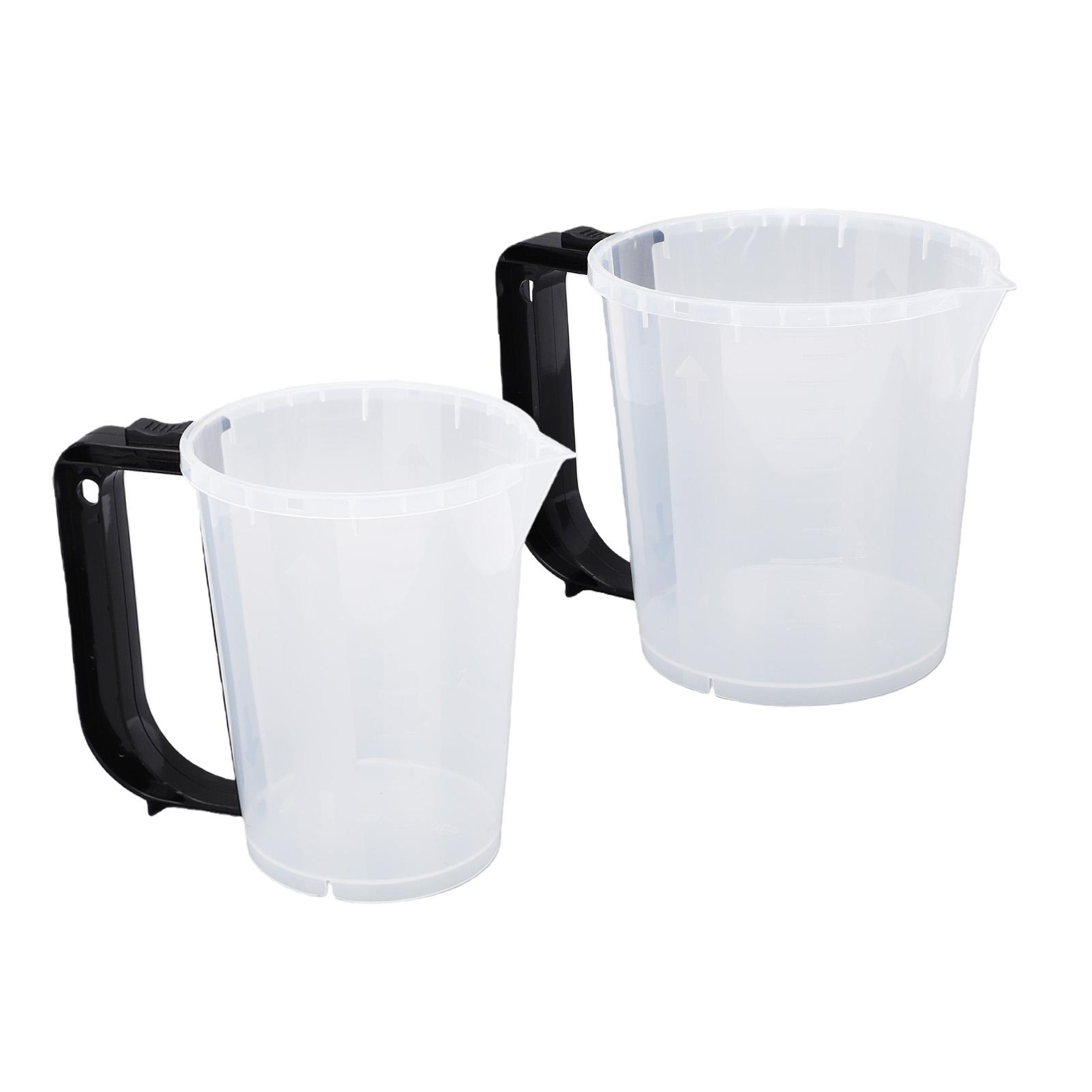 30 Pcs Resin Mixing Measuring Cup 15pcs 600cc 15pcs 400cc Paint Mixing Cup Set with 5 Handle for Craft Baking