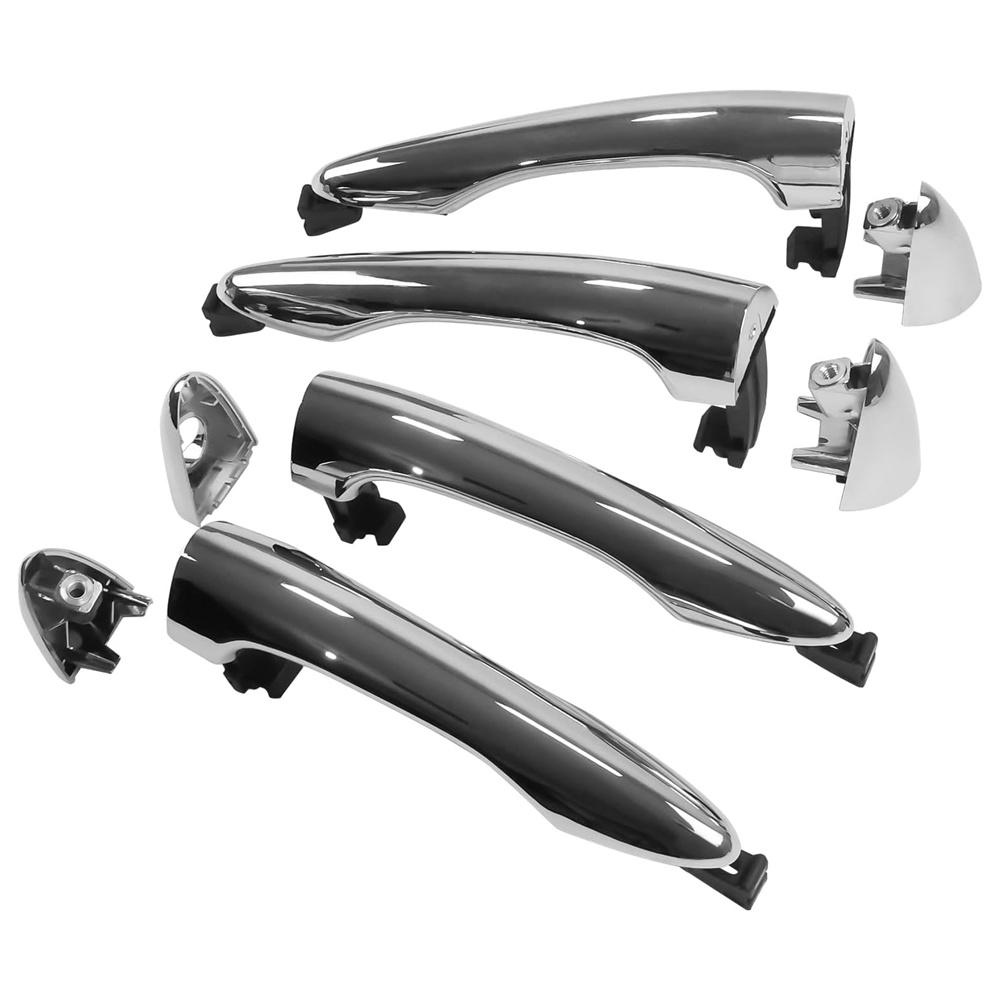 4PCS Chrome Door Handle Outside Front+Rear Left+Right For Kia Sportage 2011-2016