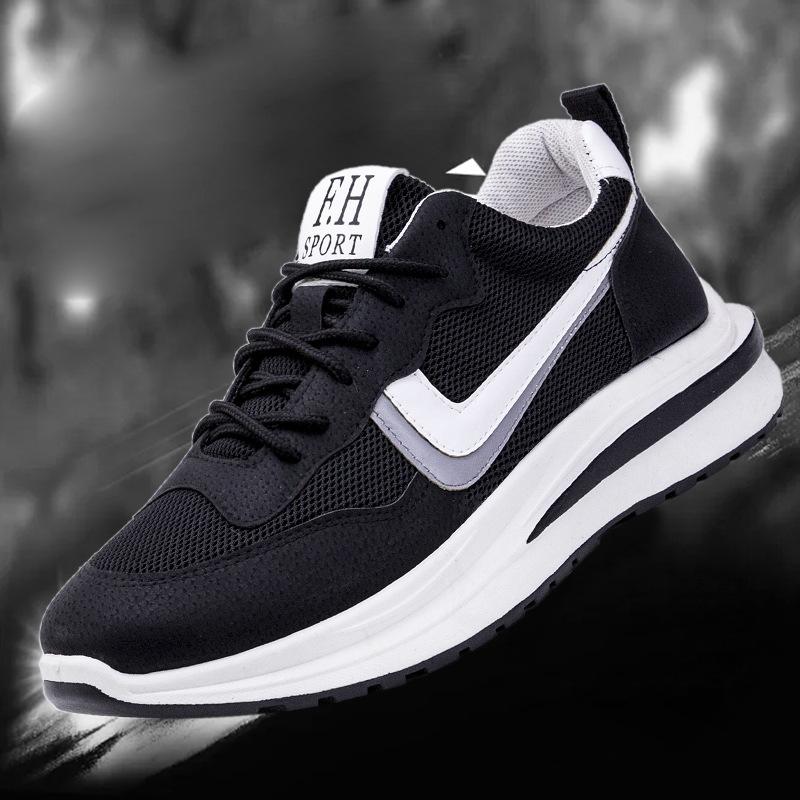 

Мужская обувь 2025 года, весна, новые летающие плетеные мужские туфли, спортивная обувь, мужская корейская версия, дышащие мужские кроссовки для бега, сетчатая повседневная обувь 39