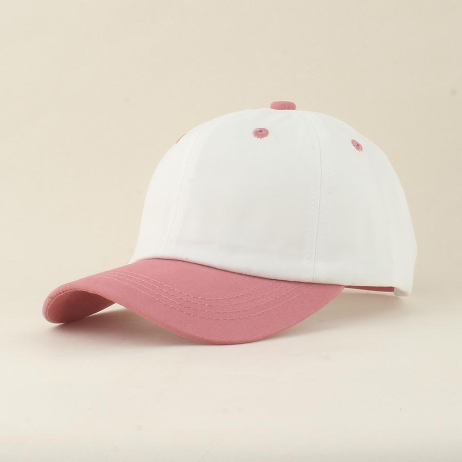 2026 Kids' Cotton Color Block Baseball Cap, Retro Sun Protection Duckbill Hat for Boys & Girls, Ages 3-8