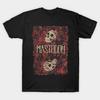 Herren Schwarzes Print-T-Shirt Mastodon Band Vintage No-Cut Transferpapier Druck Baumwoll-T-Shirt