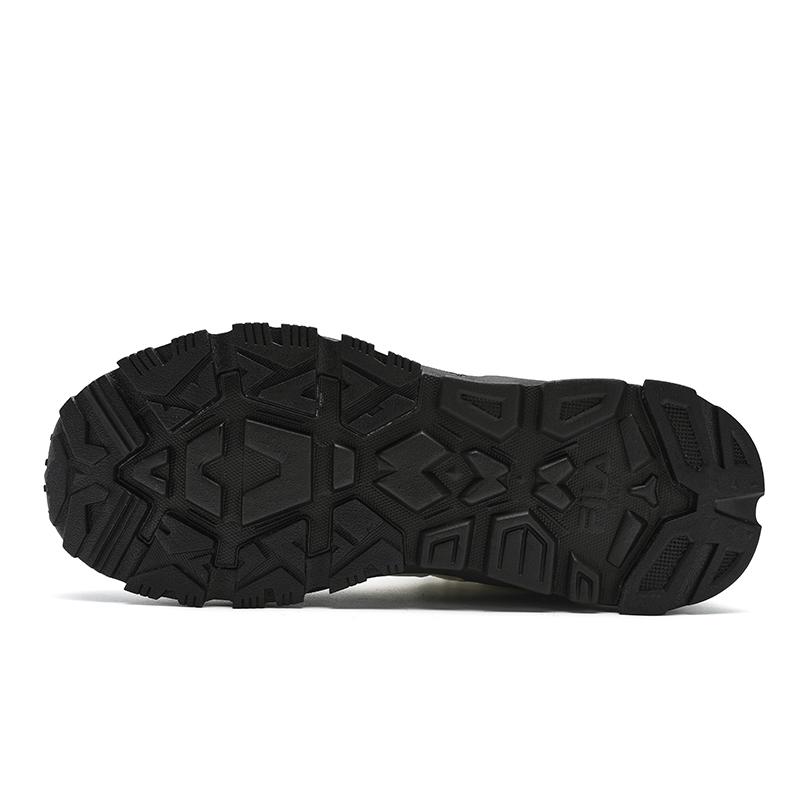 New FILA Trek 1S Mid Top Casual Shoes Women's Beige Black F12W442117FTB