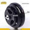 Coated Iron Core Barbell Plate with Hand Grips