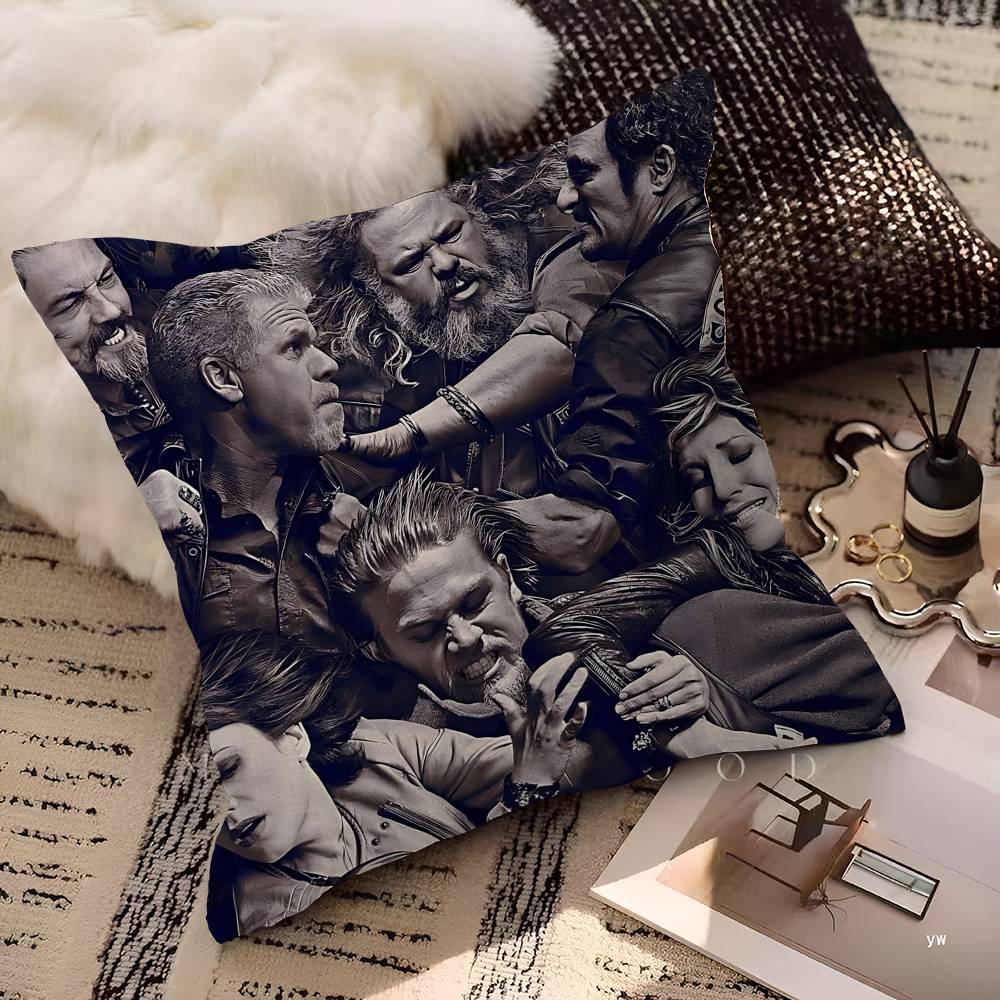 Crime Tv Sons Of Anarchy Pillow Cushion Cover Pillowcase Living Room Sofa Home Decor Customized