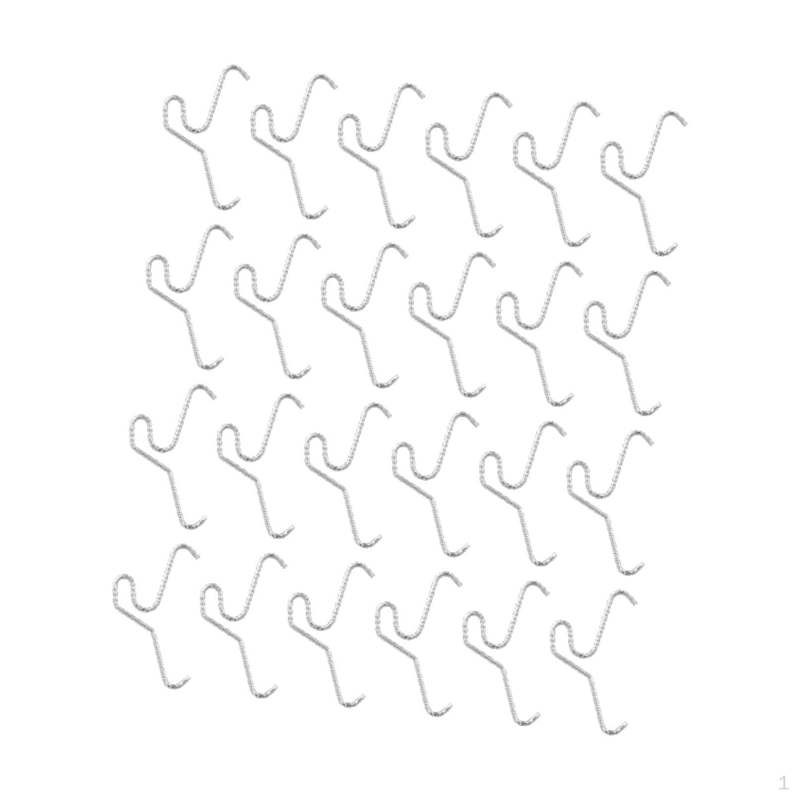 

24 шт. Кирпичные крючки-клипсы Вешалки Нержавеющие Зажимы без сверления Настенный органайзер для комнаты Венка Двора