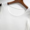 100% Mulberry Silk Women's Solid Color Round Neck Tank Top
