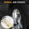 Portable Inflatable Pump for Auto Car Tire Air Chuck Compressor Tire Inflator Tire Chuck with Barb Connector for Hose Repair