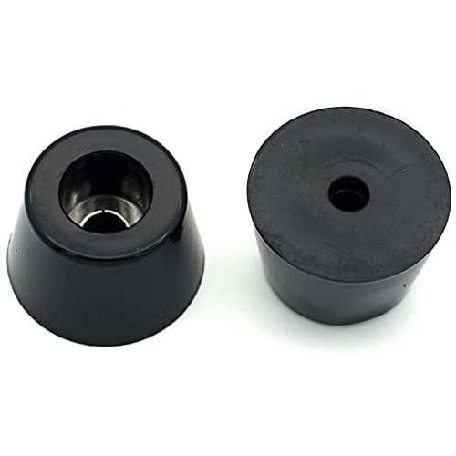 Rurumi Rubber Feet with Washers, Set of 8, D33x27xH33mm, Screw Mount, Cushion Bottom, for Chairs, Tables, Furniture, etc.