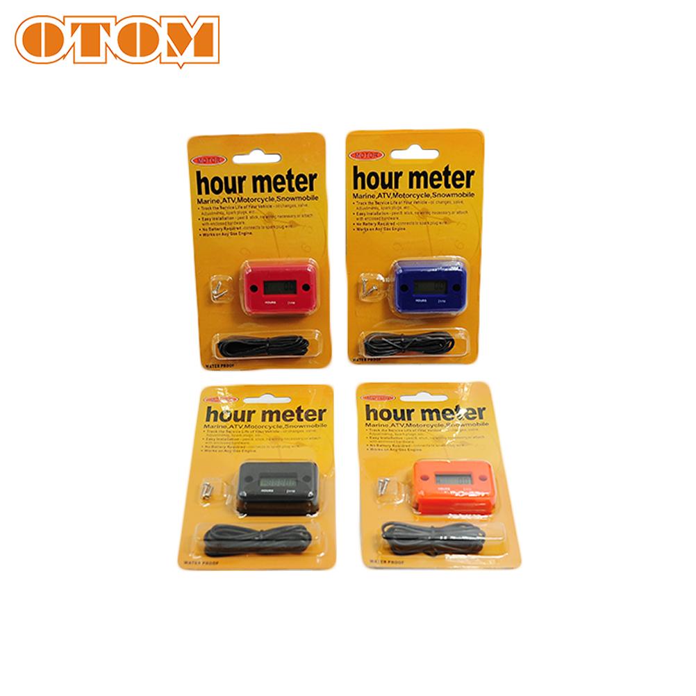 OTOM Motorcycle Engine Hourmeter Universal Inductive Digital Waterproof Gauge LCD Display For CRF YAYO KXL RMZ KTM EXC YZF Parts