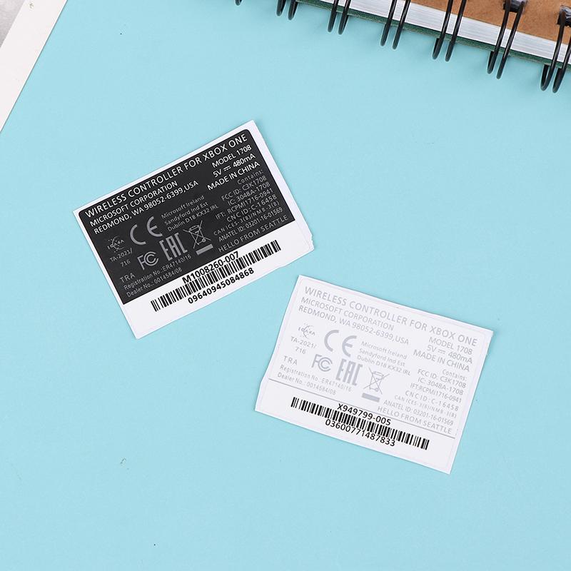 2Pcs Black White Lable Seals Sticker For Xbox One S Wireless Controller Sticker