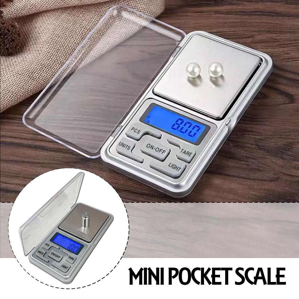 High Precision Mini Pocket Scale 500g/0.01g, Portable Digital Jewelry Scale, Accurate Small LCD Weighing Device for Easy Carry