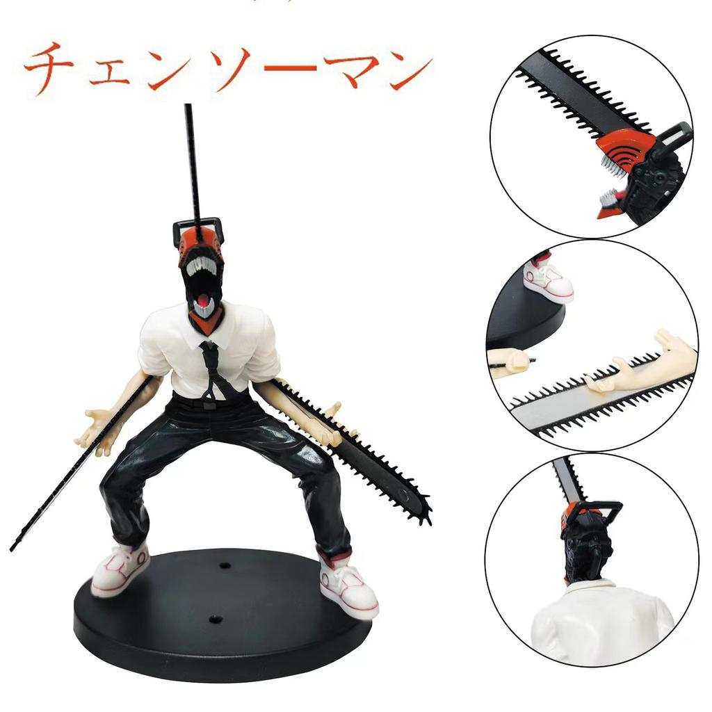 18cm Chainsaw Man Anime Figure Power Denji Action Figure PVC Chainsaw Man Denji Figurine Adult Collection Decor Model Dolls Toys