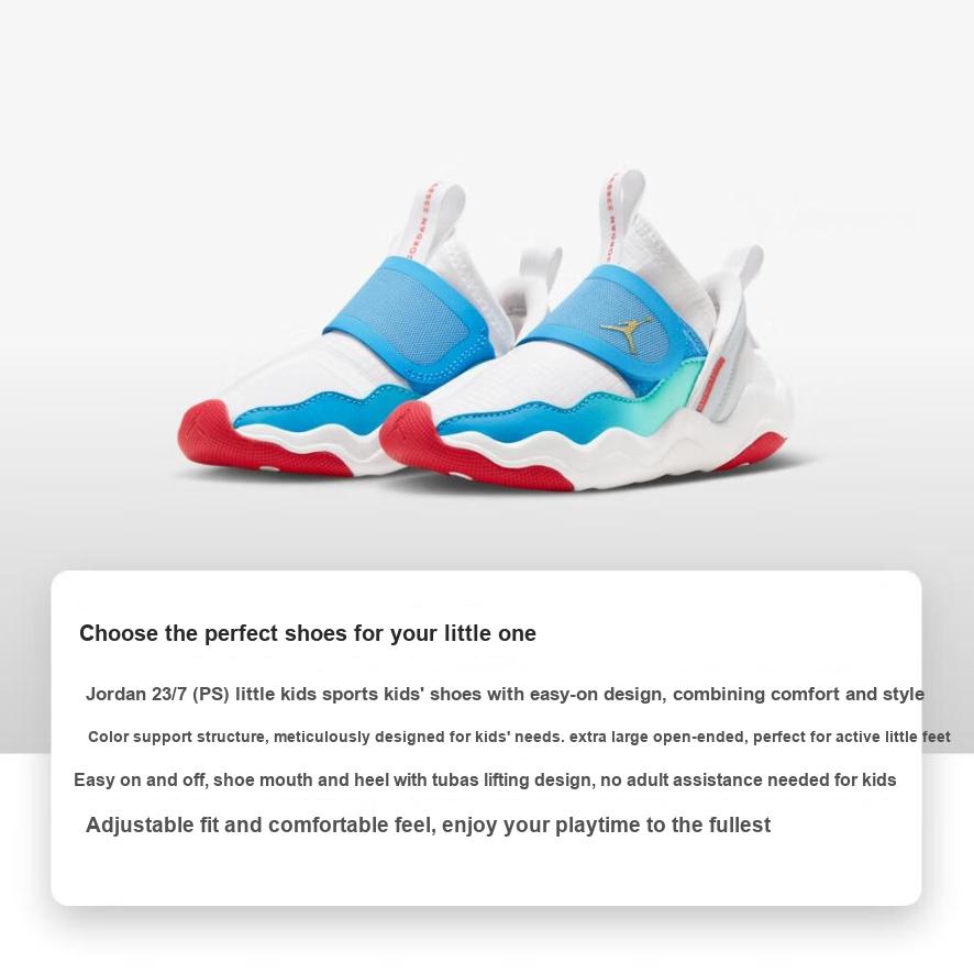 Air Jordan 23/7 PS White University Blue Red Kids Sneakers Metallic-Gold University-Red Thriller-Emerald FN8897-171