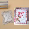 Heart Backgroun Set Metal Cutting Dies Stencils Scrapbook Photo Album Paper Card Decorative Craft