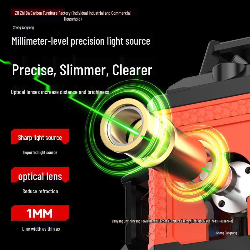 High-Precision 12-Line Outdoor Auto-Leveling Green Laser Level with Strong Light