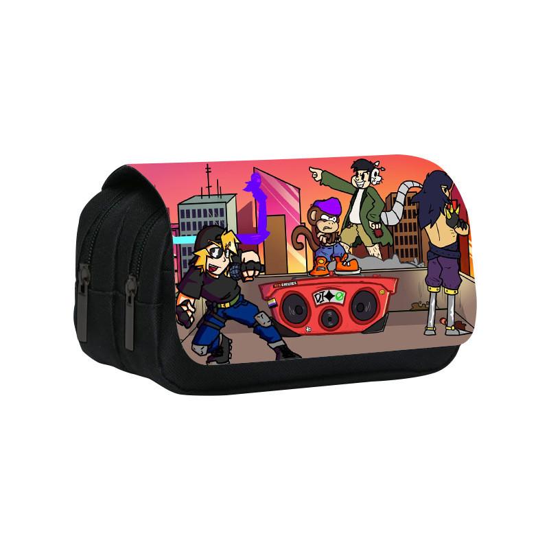 Friday Night Funkin Pencil Case With Nylon Material And Spacious Storage For Students