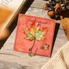 with Metal Chain Pendant Metal Leaf Bookmark Leaf Shape Stationery Supplies Maple Leaf Bookmark Reading Gift