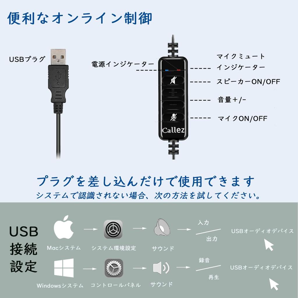 USB Single with Noise Volume and Mute for Skype Web Working from Online and Video Clear Comfortable Design Headset, Ear, Microphone, Cancelling,