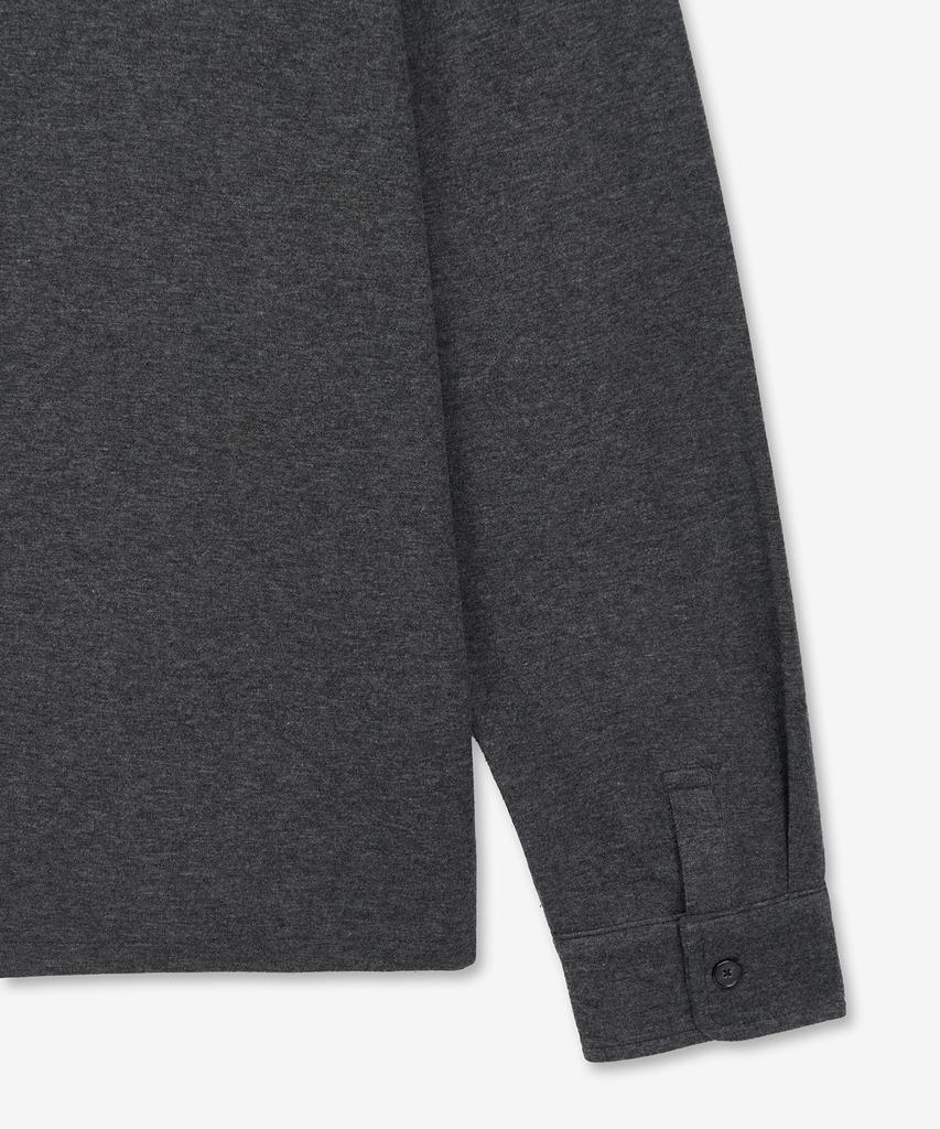 Tienjiti Wool Blend Jersey Long Sleeves (Dark Gray) Tnts6E102Cg